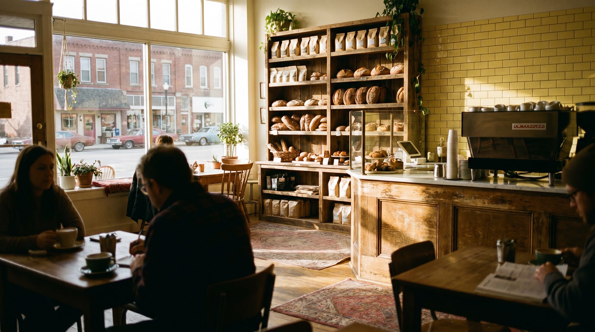 Inside the bakehouse at opening hour